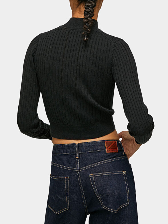 BALOON cropped sweater with high collar - 3
