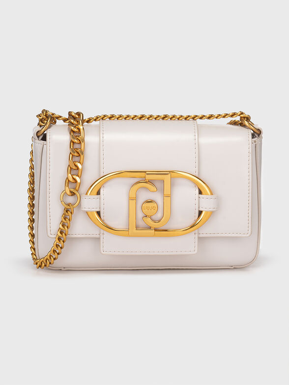 Crossbody bag with metal logo  - 1