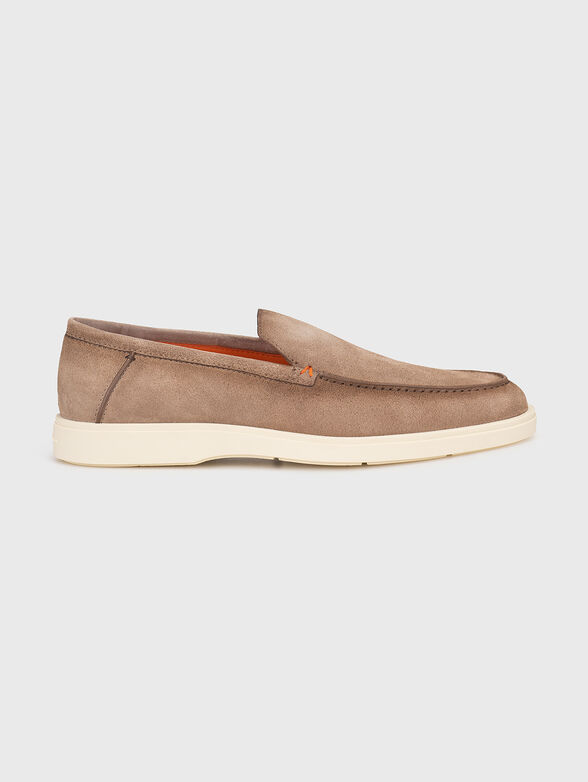 Suede beige loafers - 1