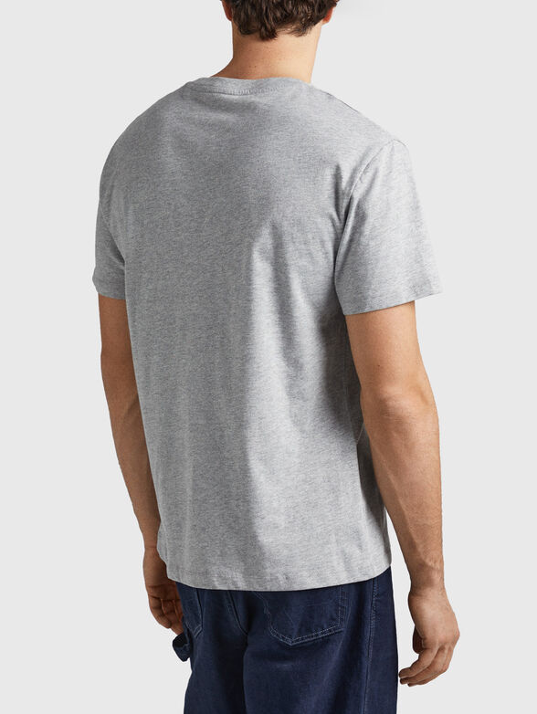 WILFREDO cotton T-shirt in grey color - 3