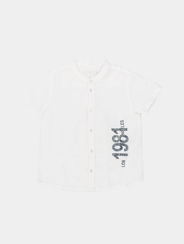 Linen blend shirt - 1
