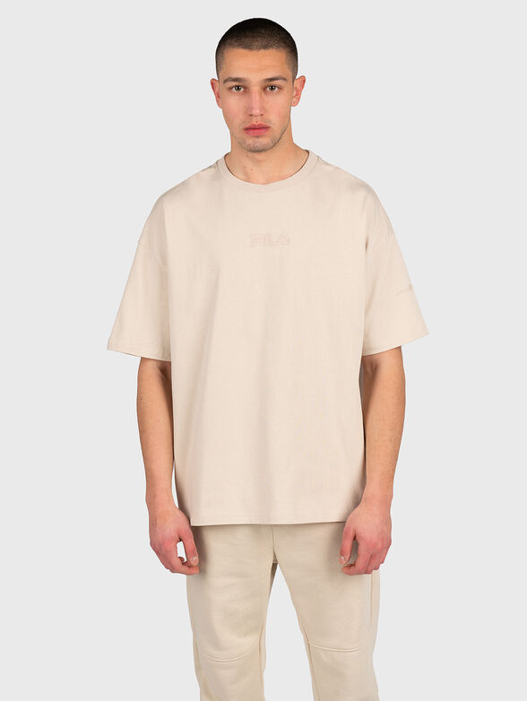 JADEN beige oversized T-shirt - 1