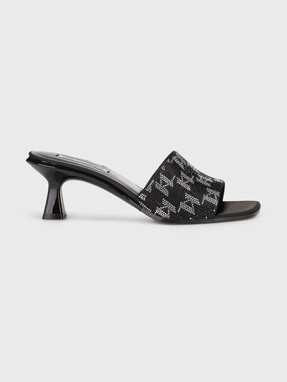 PANACHE II slippers with monogrammed rhinestone logo - 1