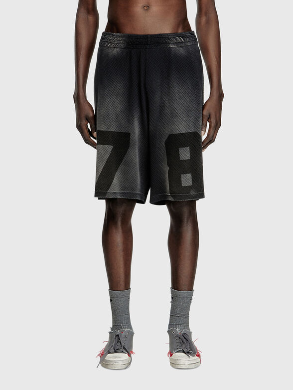 P-TAIN-MESH cotton shorts - 0