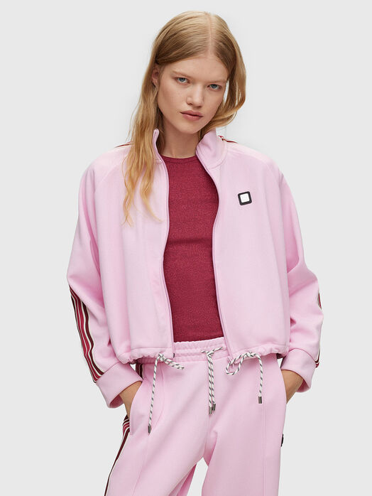 DASEIDON pink cotton blend sweatshirt
