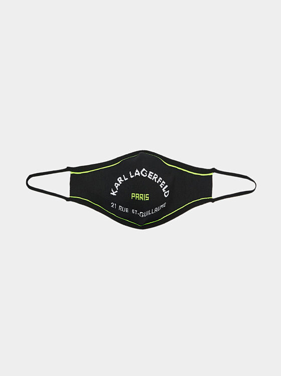 Face mask with logo print - 1