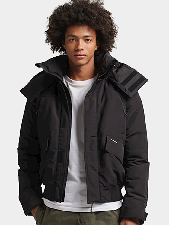 EVEREST black padded jacket - 1