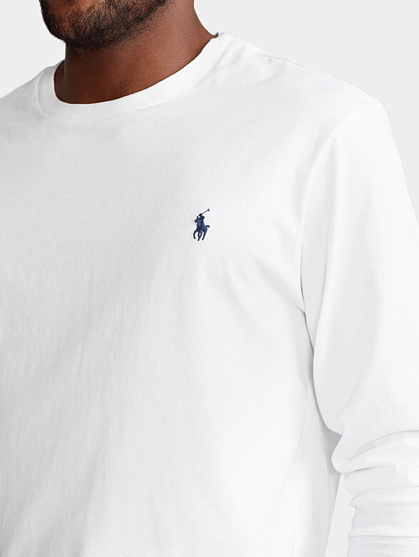 White blouse with long sleeves - 4