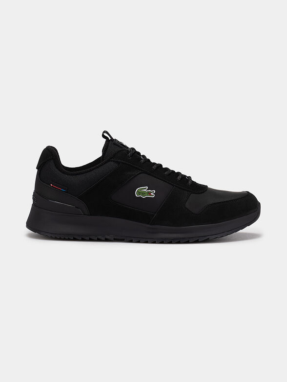 JOGGEUR black sneakers with logo accent - 1