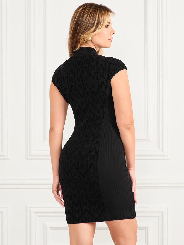 HERMIONE dress with textured monogram print - 2