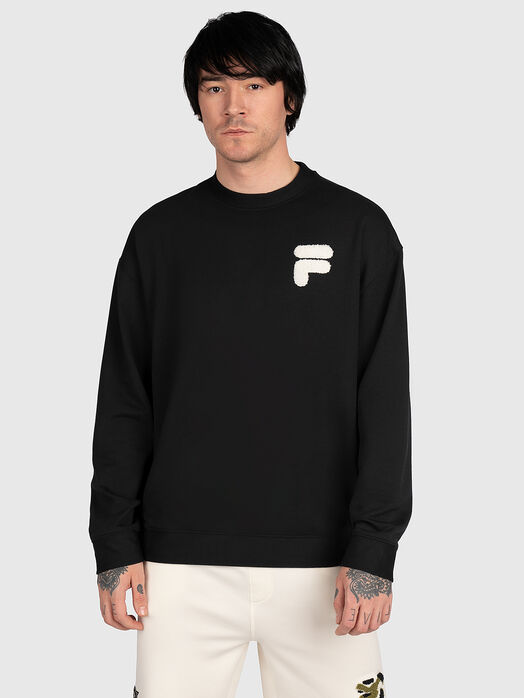 COSENZA black sweatshirt with accent element