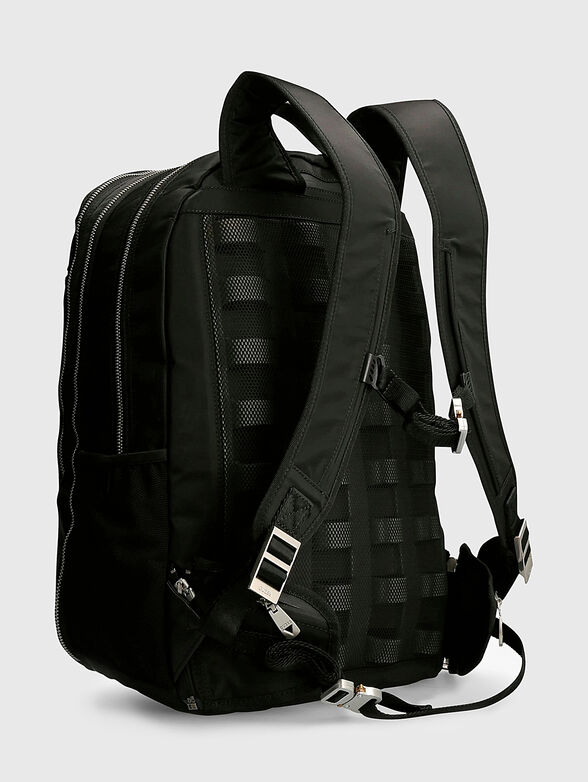 Black backpack with a triangular logo - 2