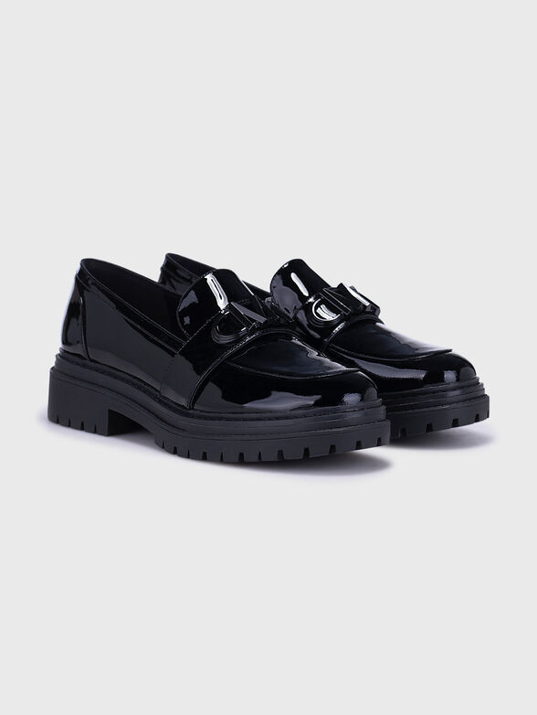 PARKER black loafers with lacquer effect - 2