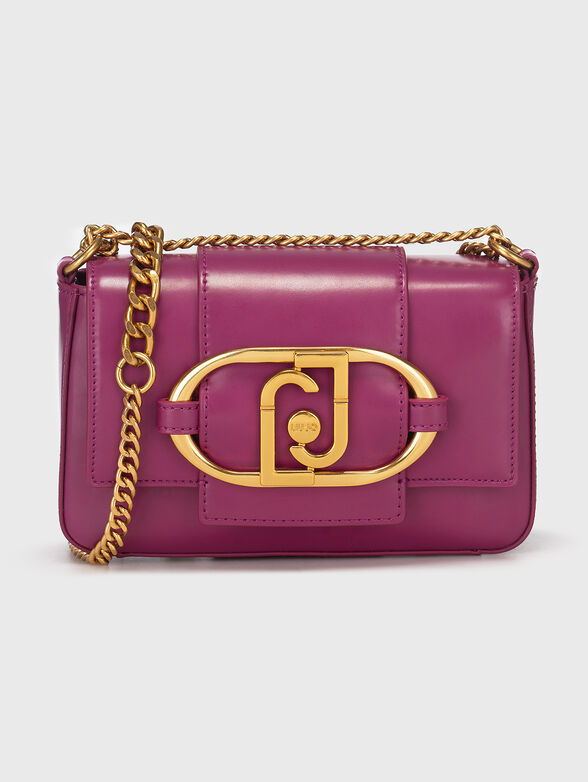 Crossbody bag with metal logo  - 1