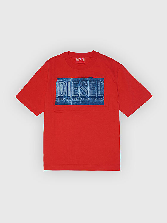 TWANNY red T-shirt with logo print - 1