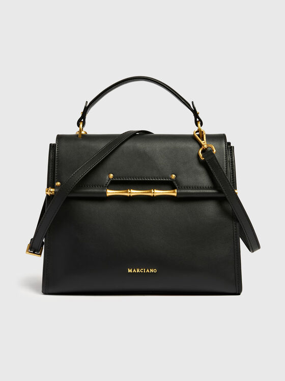 ALIA black leather bag with accent - 1