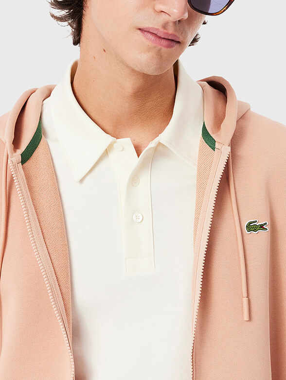 Cotton sweatshirt with logo embroidery - 4