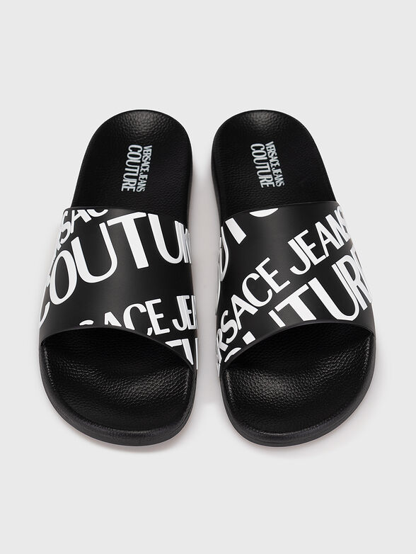 FONDO SLIDE slippers with logo accent - 6