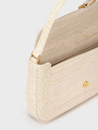 MIRANDA croco embossed shoulder bag - 5