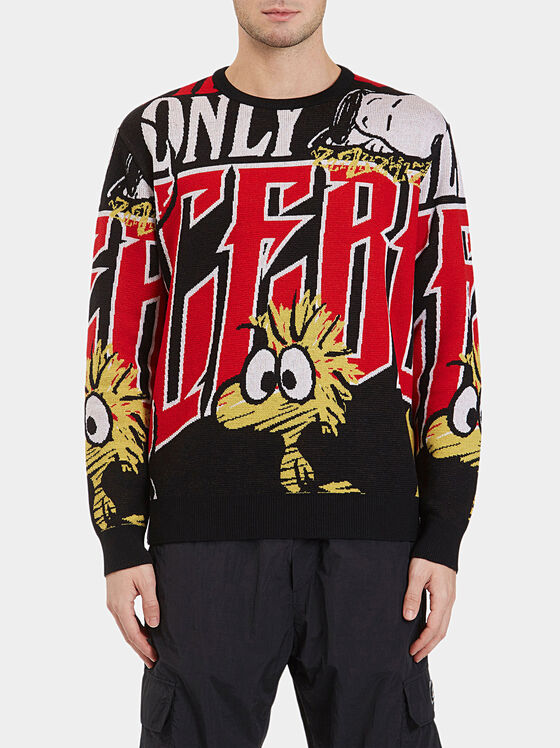 Sweater with multicolor print - 1