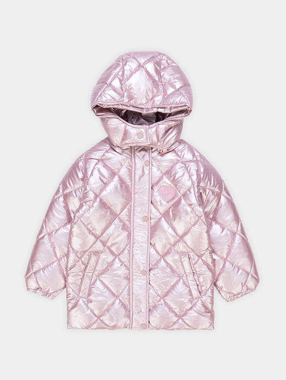 Padded jacket with metallic effect - 1