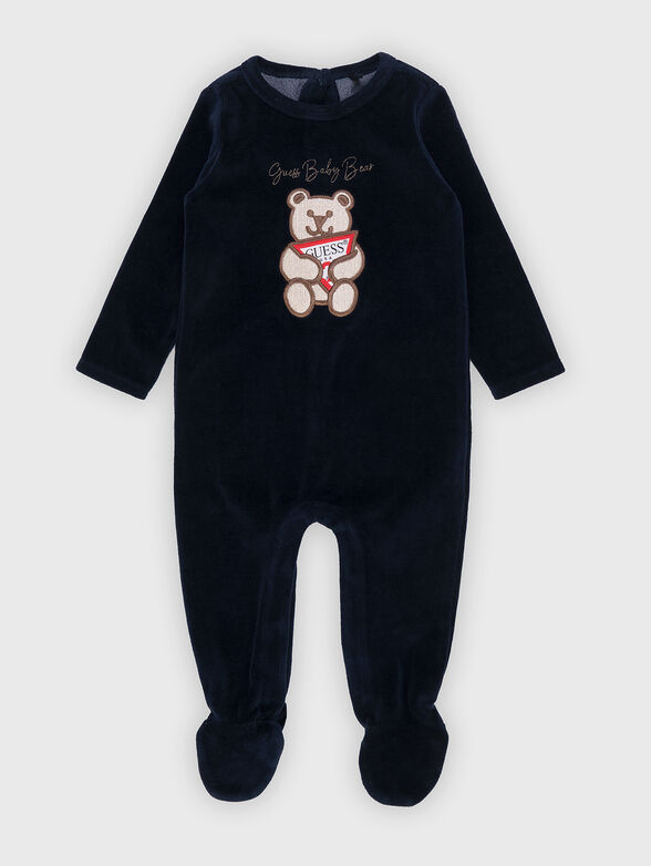 CHENILLE blue jumpsuit - 1