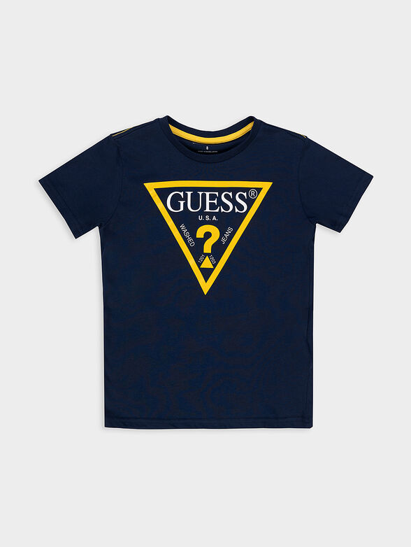 T-shirt with a triangular neon logo - 1