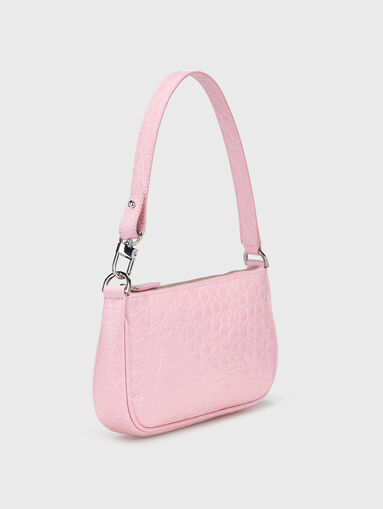 Leather bag with croc effect - 3