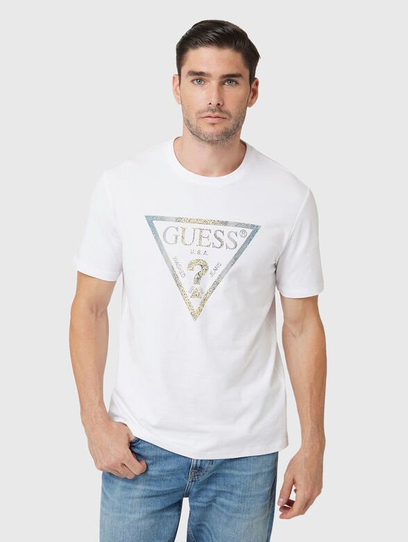 Black T-shirt with logo print - 1