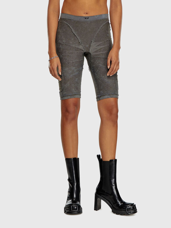 AWSB-LISETTE-WT03 ribbed cycling shorts - 0