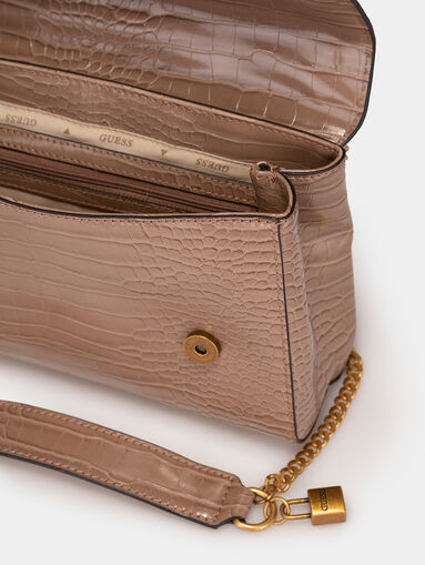 KATEY crossbody bag with croco texture - 5