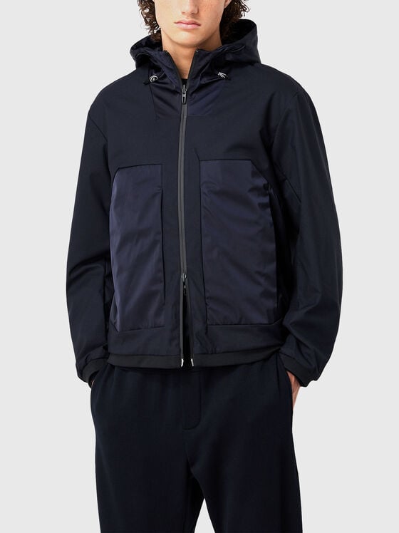 Double faced jacket with logo detail - 1