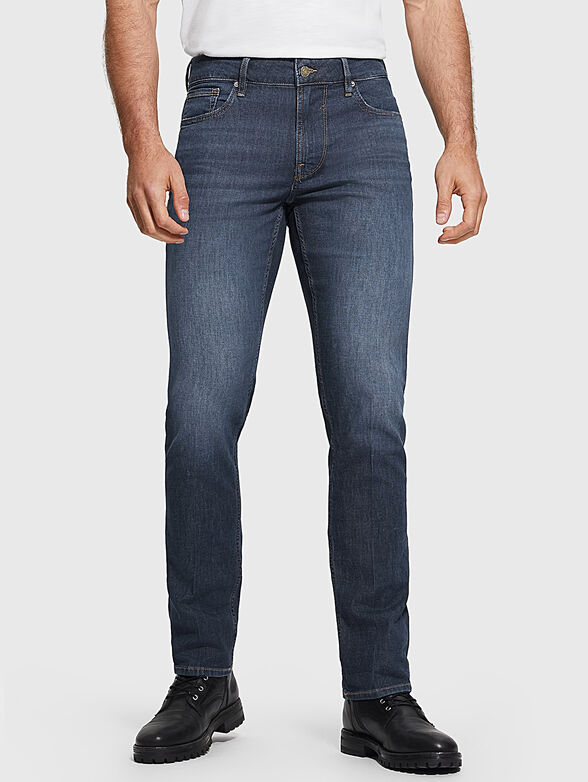 Blue slim jeans - 1