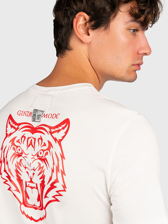 GMTS 043 white T-shirt with print - 3