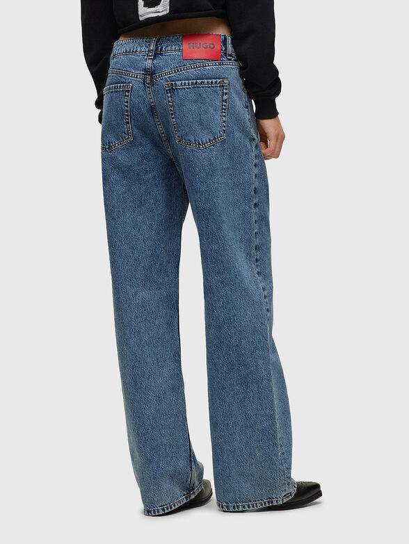 Cotton jeans with wide legs - 2