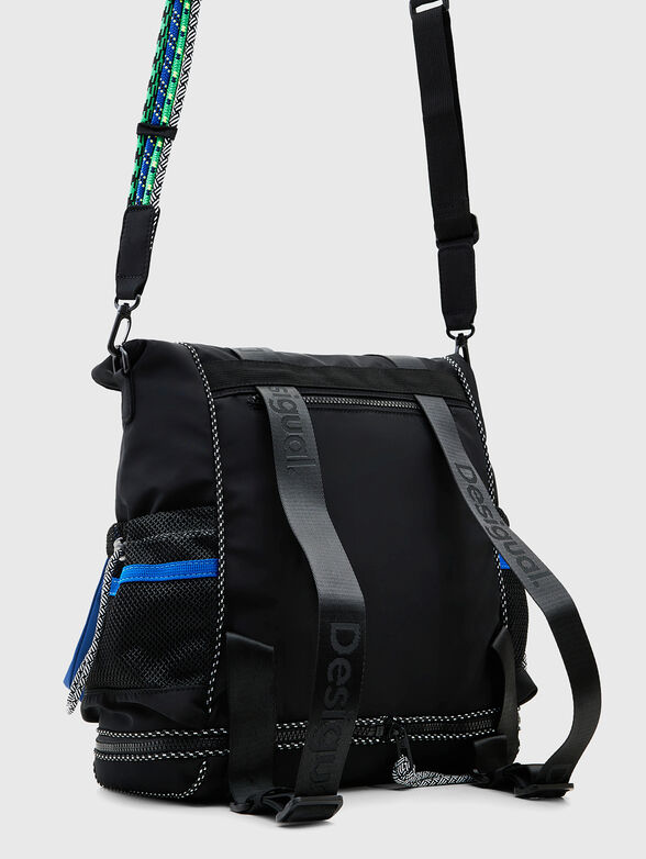 Multifunctional backpack with red accents - 2