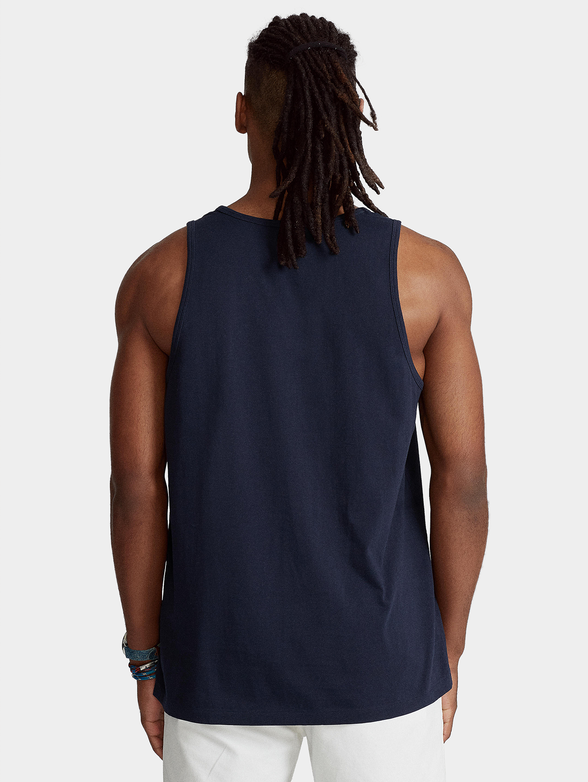 Blue cotton top - 3