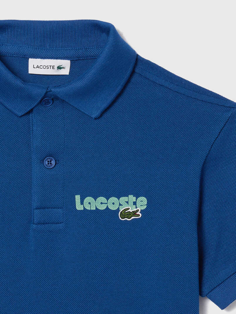 Polo shirt in cotton pique with logo - 2