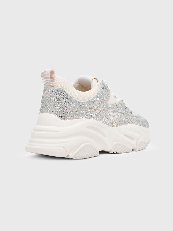 PRIVY sneakers in beige with rhinestones - 4