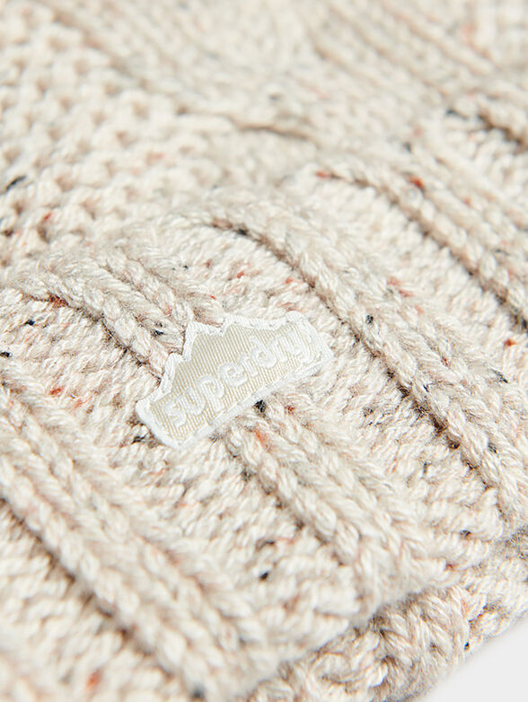 Cable knit bobble beanie - 4