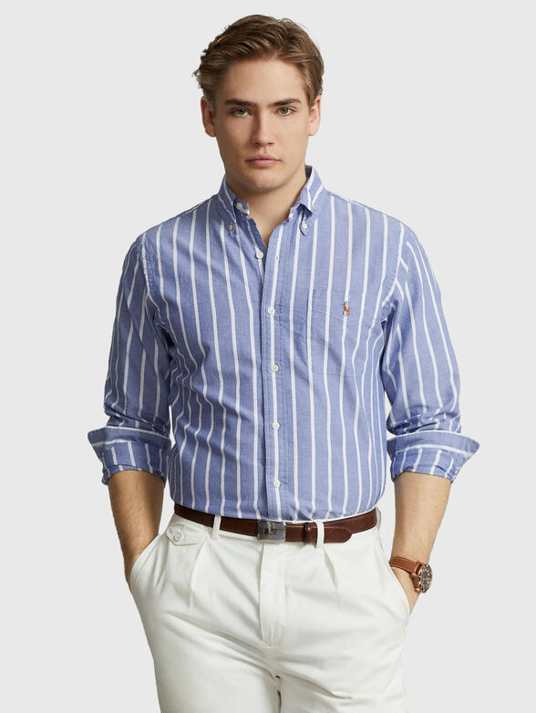 Blue striped shirt  - 0