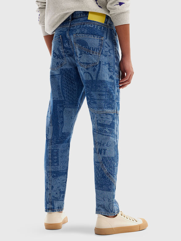 Jeans with artistic print - 1