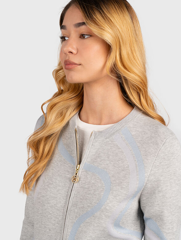 Cardigan with zip - 4