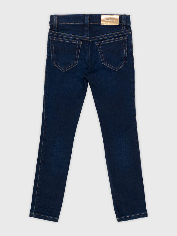 Navy blue skinny jeans - 2