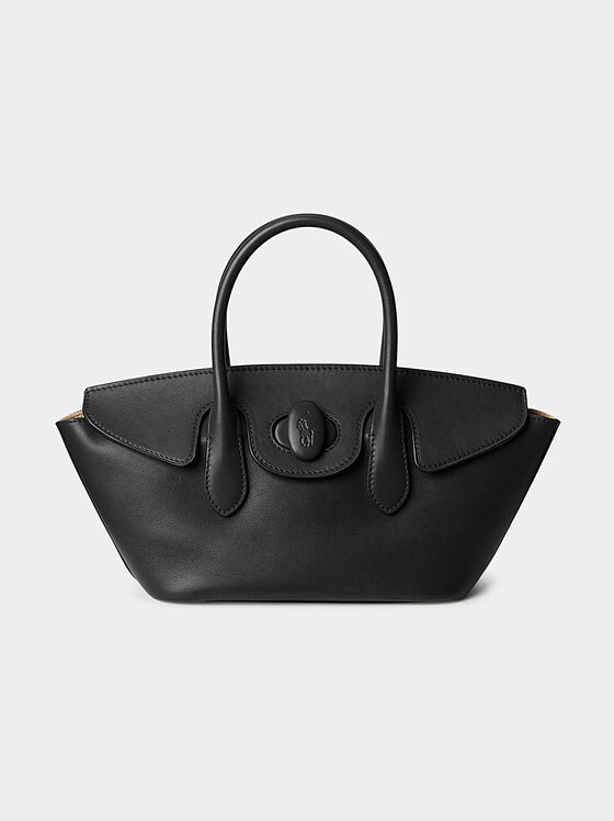 Small leather bag with accent clasp - 1