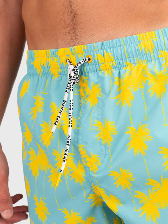 FLINT beach shorts with contrasting print - 3
