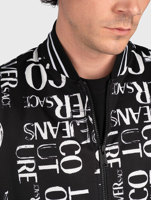 Sweatshirt with contrasting monogram print - 3