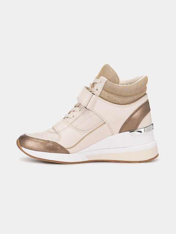 Platform sneakers with glitter effect - 3