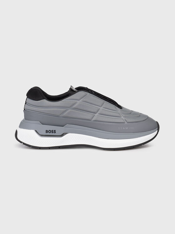 Grey sport shoes - 1