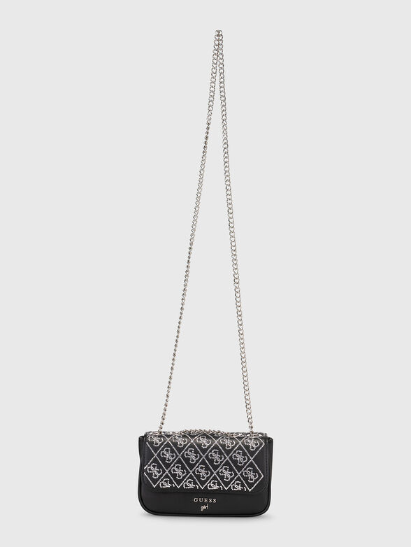 Studded crossbody bag in black - 2